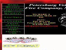 Tablet Screenshot of petersburgfire.com